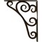 Ekena Millwork Tristan Wrought Iron Bracket, (Triple center brace), Antiqued Brass 2"W x 10"D x 12"H BKTM02X10X12TTNABS - alternate 7